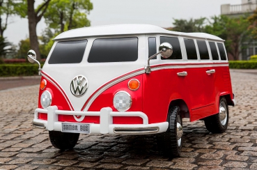 Preview: Kinder Elektroauto VW Bus Bulli T1 Samba Camper